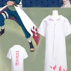 Naruto Yondaime Hokage Namikaze Minato White Cloak For Male And Female
