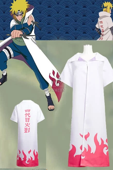 Naruto Yondaime Hokage Namikaze Minato White Cloak For Male And Female 1 Naruto Yondaime Hokage Namikaze Minato White Cloak For Male And Female