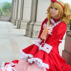 Lovely Princess Red Sweet Grace Black Bulter Elizabeth Cosplay Costume -Anime Costumes store online 06