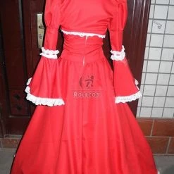 Lovely Princess Red Sweet Grace Black Bulter Elizabeth Cosplay Costume -Anime Costumes store online 08
