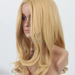 45cm Golden Curly Guilty Crown Kuhouin Arisa Cosplay Wig -Anime Costumes store online 1040