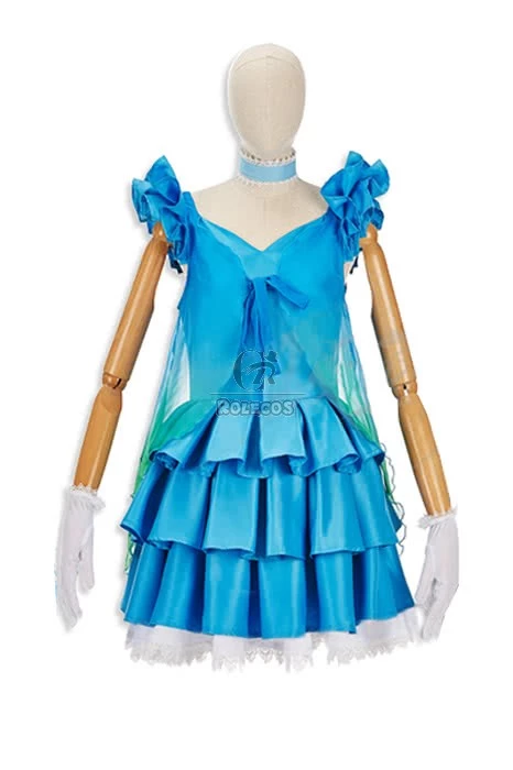 Love Live! Yume No Tobira Eli Ayase Blue Anime Coaplay Dress 2 Love Live! Yume No Tobira Eli Ayase Blue Anime Coaplay Dress - Image 2