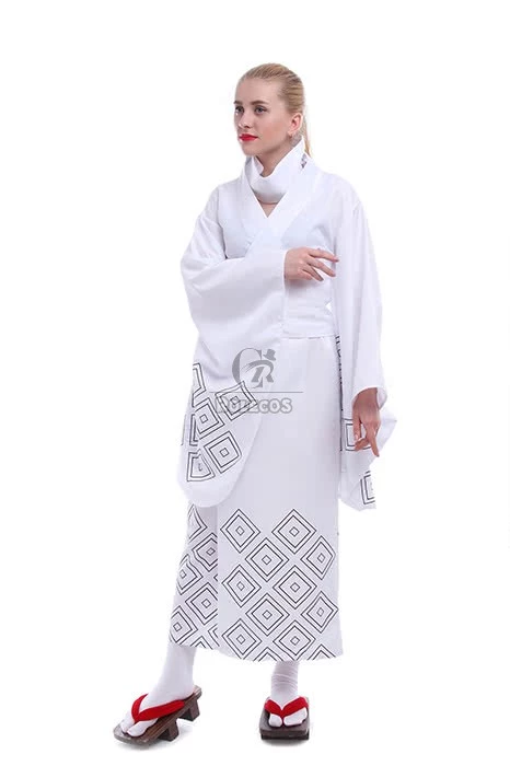 Nurarihyon no Mago Anime Cosplay Costumes White Printed Kimonos 2 Nurarihyon no Mago Anime Cosplay Costumes White Printed Kimonos - Image 2