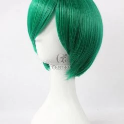 30cm Green Straight Hitman Reborn Fran Cosplay Wig 6 30cm Green Straight Hitman Reborn Fran Cosplay Wig -Anime Costumes store online 1128