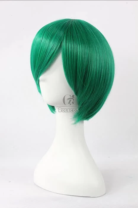 30cm Green Straight Hitman Reborn Fran Cosplay Wig 3 30cm Green Straight Hitman Reborn Fran Cosplay Wig - Image 3