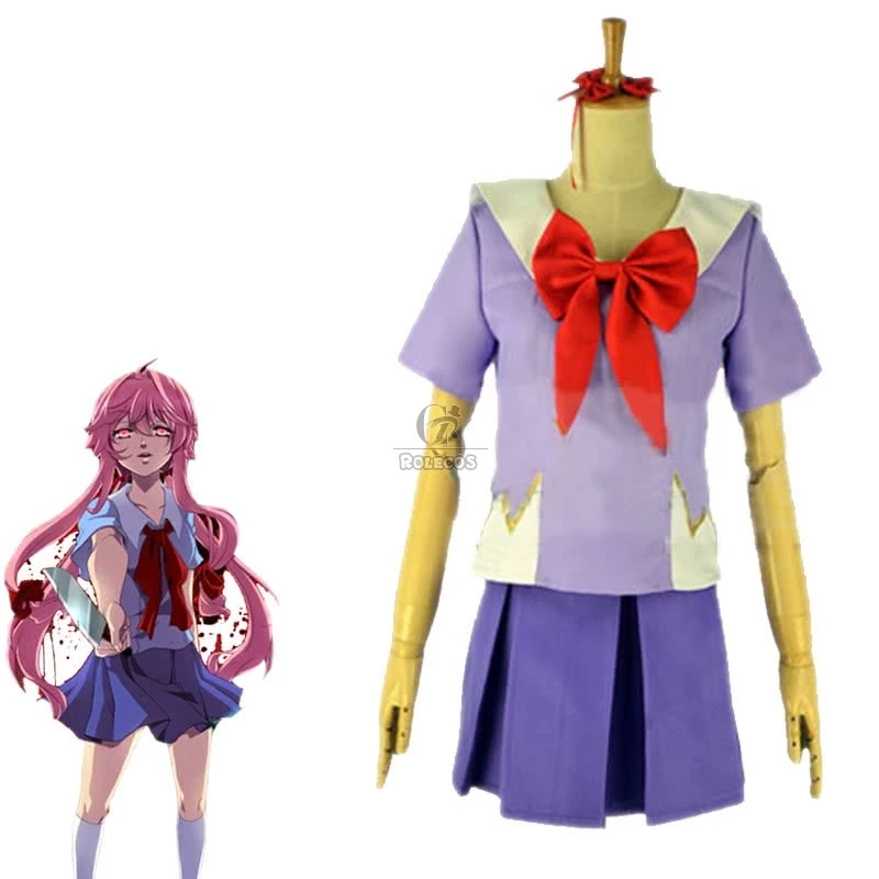 The Future Diary Gasai Yuno School Uniform Cosplay Costume 1 The Future Diary Gasai Yuno School Uniform Cosplay Costume
