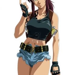 Black Lagoon Revy Cosplay Costume 6 Black Lagoon Revy Cosplay Costume -Anime Costumes store online 115 2