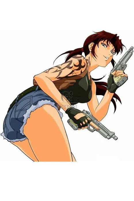 Black Lagoon Revy Cosplay Costume 4 Black Lagoon Revy Cosplay Costume - Image 4