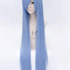 100cm Blue Straight Hitman Reborn Bluebell Cosplay Wig -Anime Costumes store online 1172