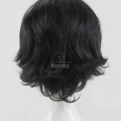 35cm Black Curly Hitman Reborn Ranbo Cosplay Wig 7 35cm Black Curly Hitman Reborn Ranbo Cosplay Wig -Anime Costumes store online 1191