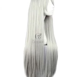 80cm Sliver White Straight Hitman Reborn Superbi Squalo Cosplay Wig -Anime Costumes store online 1193