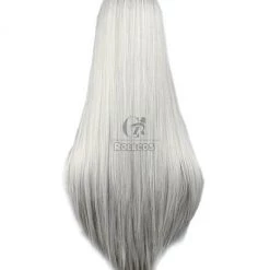 80cm Sliver White Straight Hitman Reborn Superbi Squalo Cosplay Wig -Anime Costumes store online 1194