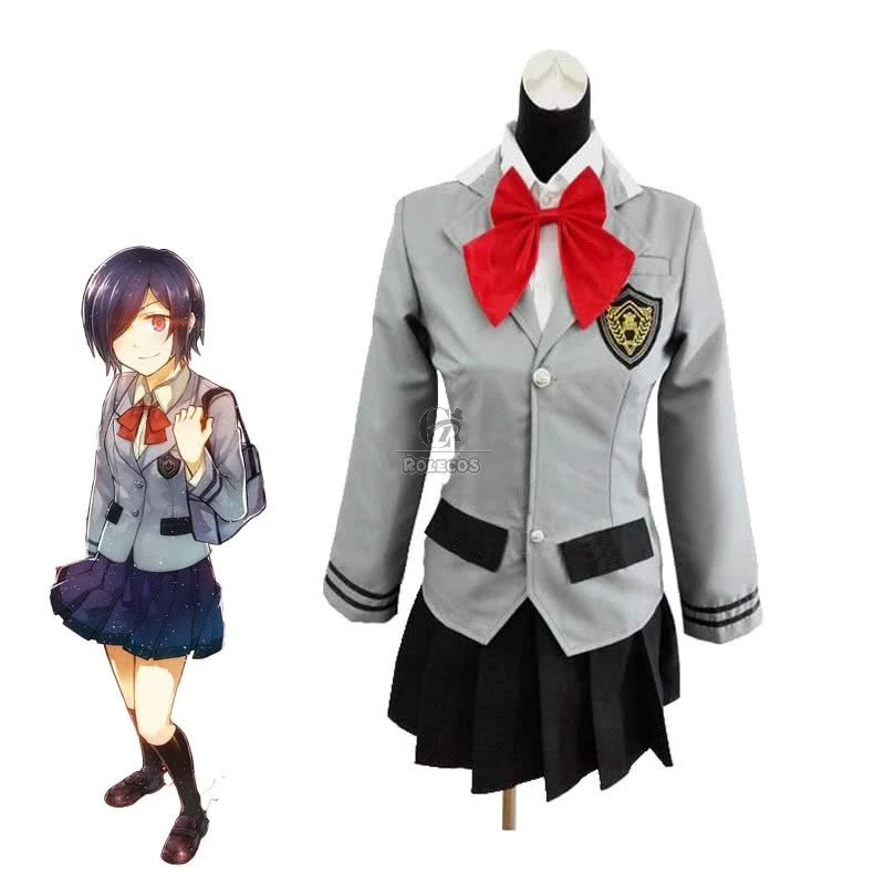 Tokyo Ghoul Touka Kirishima School Uniform Anime Girl Cosplay Suit 1 Tokyo Ghoul Touka Kirishima School Uniform Anime Girl Cosplay Suit