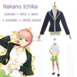Gotoubun no Hanayome Nakano Ichika/Nakano Nino/Nakano Miku/Nakano Yotsupa/Nakano Itsuki Cosplay Costume -Anime Costumes store online 11 76 1