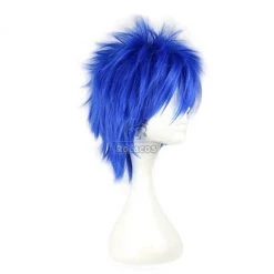 35cm Blue Short Fairy Tail Mistogai Cosplay Wig -Anime Costumes store online 1201