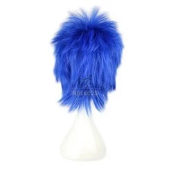 35cm Blue Short Fairy Tail Mistogai Cosplay Wig -Anime Costumes store online 1202