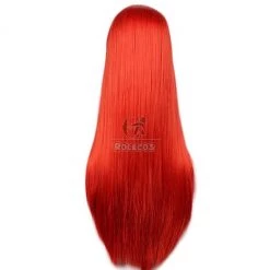 80cm Wine Straight Fairy Tail Erza Scarlet Cosplay Wig -Anime Costumes store online 1206