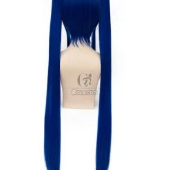 100cm Blue Bunches Straight Fairy Tail Wendy Marvell Cosplay Wig 7 100cm Blue Bunches Straight Fairy Tail Wendy Marvell Cosplay Wig -Anime Costumes store online 1209