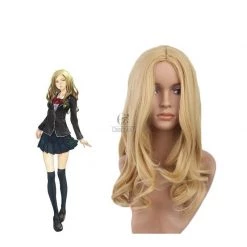 45cm Golden Curly Guilty Crown Kuhouin Arisa Cosplay Wig