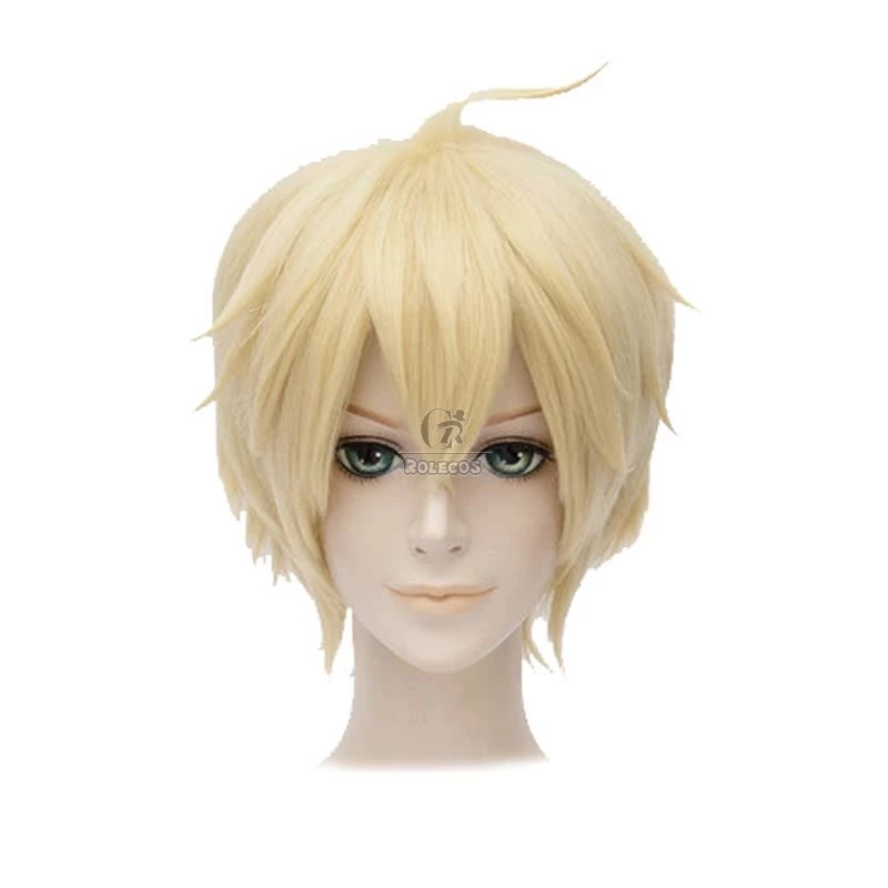 Free! Iwatobi Swim Club Hazuki Nagisa Short Blonde Cosplay Wig 2 Free! Iwatobi Swim Club Hazuki Nagisa Short Blonde Cosplay Wig - Image 2