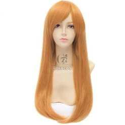 55cm Orange Straight Soryu Asuka Langley Cosplay Wig