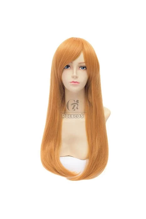 55cm Orange Straight Soryu Asuka Langley Cosplay Wig 1 55cm Orange Straight Soryu Asuka Langley Cosplay Wig