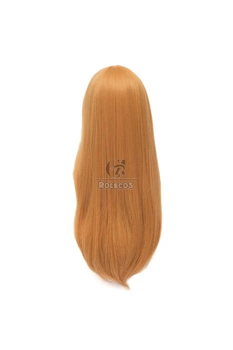 55cm Orange Straight Soryu Asuka Langley Cosplay Wig 2 55cm Orange Straight Soryu Asuka Langley Cosplay Wig - Image 2