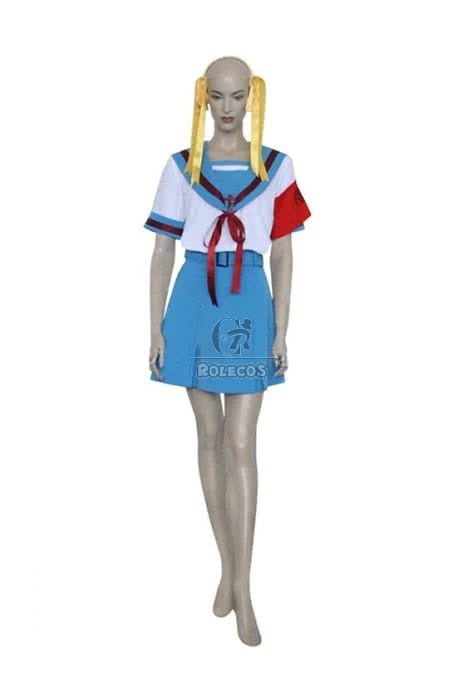 The Melancholy of Haruhi Suzumiya Asahina Mikuru Uniform Cosplay Costume 1 The Melancholy of Haruhi Suzumiya Asahina Mikuru Uniform Cosplay Costume