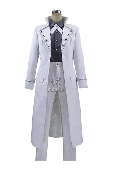 K Project Silver King Isana Yashiro White Cosplay Costume 1 K Project Silver King Isana Yashiro White Cosplay Costume