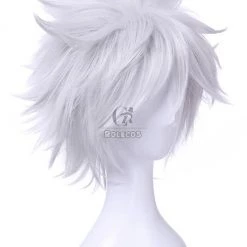 35cm Silver Gray Short Gintama Sakata Gintoki Cosplay Wig 8 35cm Silver Gray Short Gintama Sakata Gintoki Cosplay Wig -Anime Costumes store online 144 1