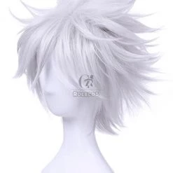 35cm Silver Gray Short Gintama Sakata Gintoki Cosplay Wig 9 35cm Silver Gray Short Gintama Sakata Gintoki Cosplay Wig -Anime Costumes store online 145 1