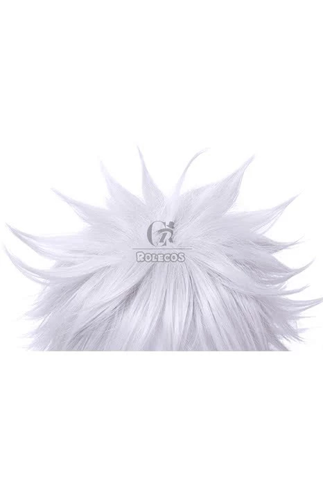 35cm Silver Gray Short Gintama Sakata Gintoki Cosplay Wig 6 35cm Silver Gray Short Gintama Sakata Gintoki Cosplay Wig - Image 6