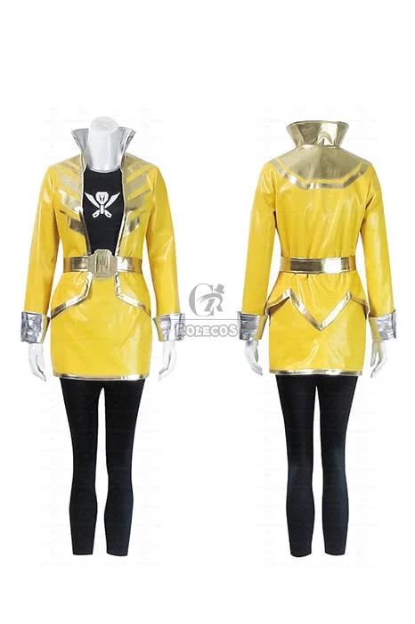Kaizoku Sentai Gokaiger Yellow Cosplay Costumes 1 Kaizoku Sentai Gokaiger Yellow Cosplay Costumes