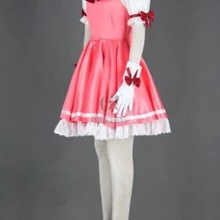 Cardcaptor Sakura Kinomoto Sakura Pink Dress Cosplay Costume 8 Cardcaptor Sakura Kinomoto Sakura Pink Dress Cosplay Costume -Anime Costumes store online 1701