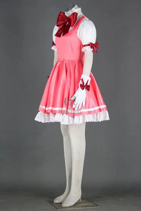 Cardcaptor Sakura Kinomoto Sakura Pink Dress Cosplay Costume 3 Cardcaptor Sakura Kinomoto Sakura Pink Dress Cosplay Costume - Image 3