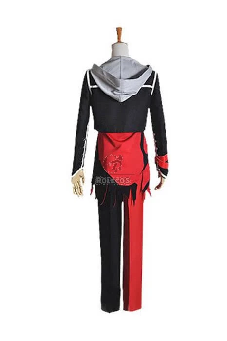 Amnesia Shin Black Mixed Red Suit Cosplay Costume 3 Amnesia Shin Black Mixed Red Suit Cosplay Costume - Image 3