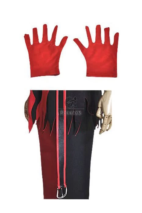 Amnesia Shin Black Mixed Red Suit Cosplay Costume 6 Amnesia Shin Black Mixed Red Suit Cosplay Costume - Image 6