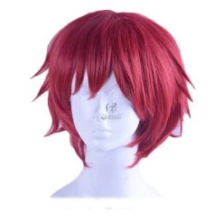 Assassination Classroom Karma Akabane Red Short Cosplay Wig -Anime Costumes store online 17 12