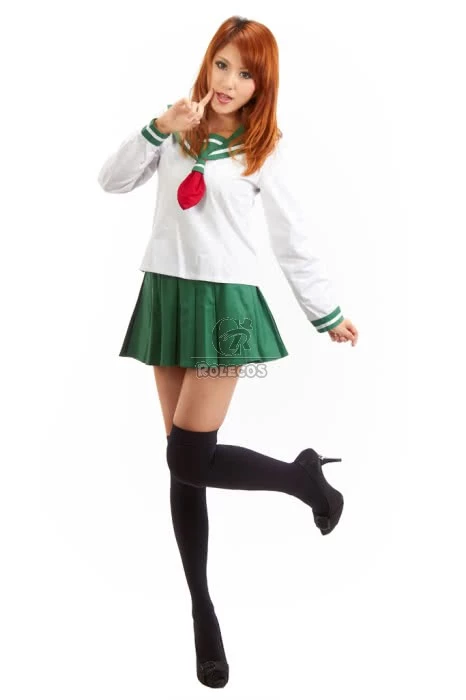 InuYasha Higurashi Kagome Winter School Uniform Cosplay Costume 2 InuYasha Higurashi Kagome Winter School Uniform Cosplay Costume - Image 2