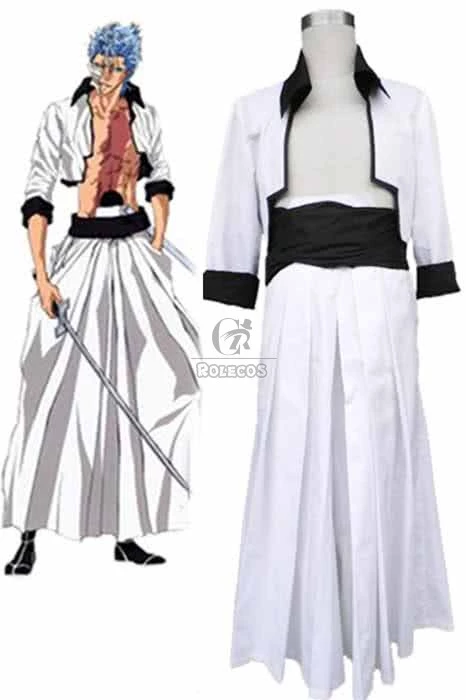 Bleach The Sexta Espada No.6 Grimmjow Jaegerjaquez Kimono Uniform Cosplay Costumes 1 Bleach The Sexta Espada No.6 Grimmjow Jaegerjaquez Kimono Uniform Cosplay Costumes