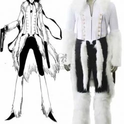 Bleach The Tercera Espada No.1 Coyote Starrk Resurreccion Form White Kimono Cosplay Costume