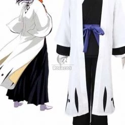 Bleach Gotei Thirteen Kaname Tōsen Captain of the 9th Division Soul Reaper Kimono Cosplay Costumes