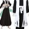 Bleach Gotei Thirteen Gin Ichimaru Captain of the 3rd Division Soul Reaper Kimono Cosplay Costumes