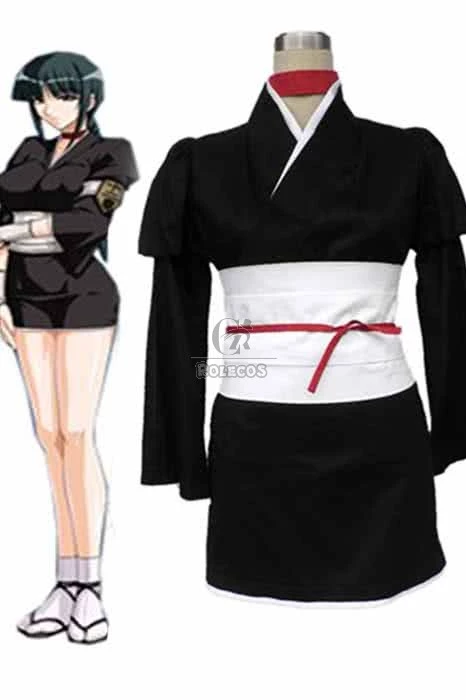 Bleach Gotei Thirteen Kurotsuchi Nemu Lieutenant of the 12th Division Soul Reaper Kimono Cosplay Costumes 1 Bleach Gotei Thirteen Kurotsuchi Nemu Lieutenant of the 12th Division Soul Reaper Kimono Cosplay Costumes