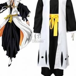 Bleach Gotei Thirteen Soi Fon Captain of the 2nd Division Soul Reaper Kimono Cosplay Costumes