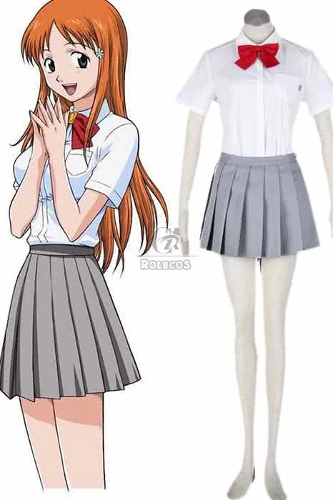 Bleach Karakura High School Girl's School Uniform Cosplay Costumes 1 Bleach Karakura High School Girl's School Uniform Cosplay Costumes