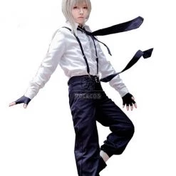 Bungou Stray Dogs Atsushi Nakajima Cosplay Costumes With White Shirt And Black Pants -Anime Costumes store online 1 1 4