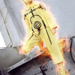 Naruto Uzumaki Naruto Nine-Tails Chakra Mode Cosplay Costume