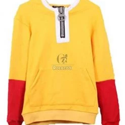 One Punch Man Saitama Zipper Hoodie Sweater Cosplay Costumes