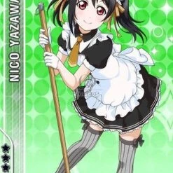 Love Live! Anime Cosplay Costumes Maid Uniforms Black and White Dresses